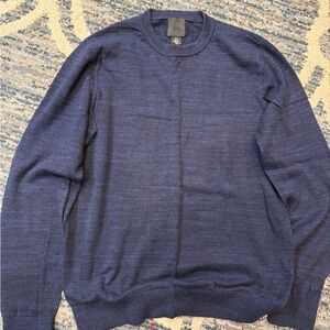 H&M Men's Deep Blue Crewneck Sweater 3